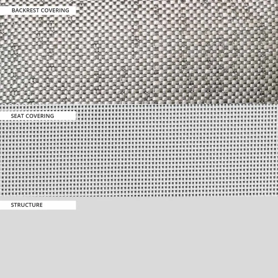 Canapea de exterior cu 2 locuri cu structura din aluminiu Made in Italy - Zaika Viadurini