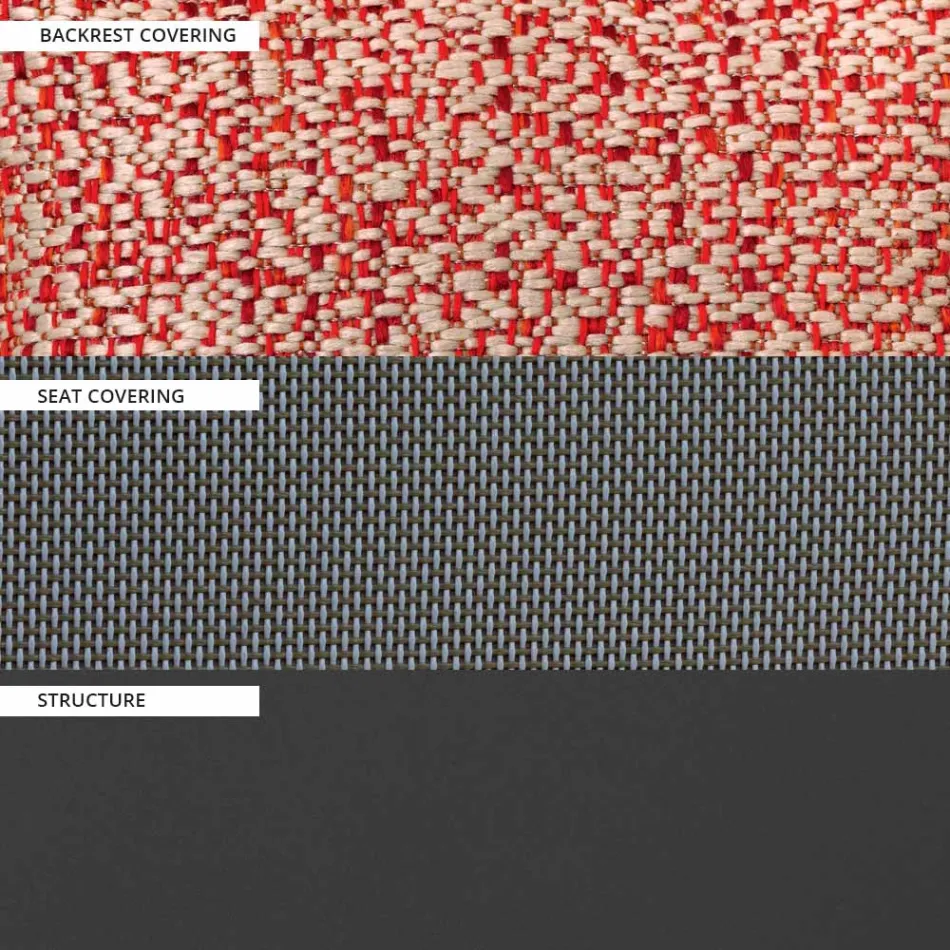 Canapea de exterior cu 2 locuri cu structura din aluminiu Made in Italy - Zaika Viadurini