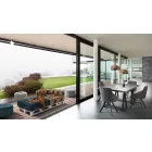 Canapea etnică cu două locuri căptușită în material patchwork și lemn - fibră Viadurini