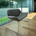 Made in Italy Cesare din piele imitație din piele canapea Viadurini