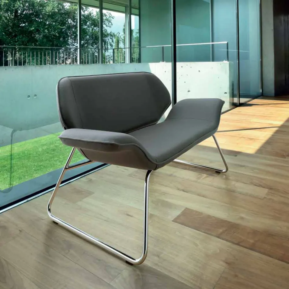 Made in Italy Cesare din piele imitație din piele canapea Viadurini