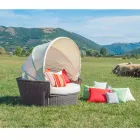 insulă canapea grădină relaxantă cu Hector a făcut țesut manual, design modern Viadurini