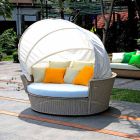 insulă canapea grădină relaxantă cu Hector a făcut țesut manual, design modern Viadurini