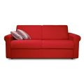 Canapea extensibilă cu 2 sau 3 locuri din țesătură roșie detașabilă Made in Italy - Geneviev