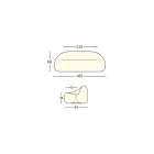 Canapea luminoasă de exterior cu lumină LED din polietilenă Made in Italy - Ervin Viadurini