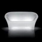 Canapea luminoasă de exterior din polietilenă cu lumină LED Made in Italy - Conda Viadurini
