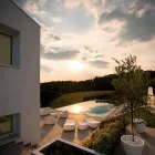 Canapea de exterior modernă din polietilenă de design Made in Italy - Ervin Viadurini