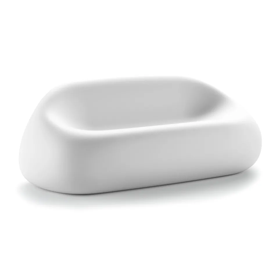 Canapea de exterior modernă din polietilenă de design Made in Italy - Ervin Viadurini