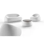 Canapea de exterior modernă din polietilenă de design Made in Italy - Ervin Viadurini