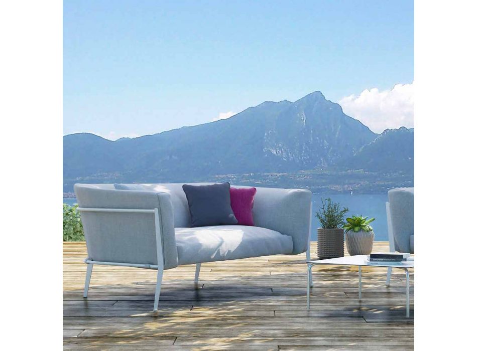 Canapea modernă pentru design detașabil în exterior sau interior Fabricat în Italia - Carmine Viadurini
