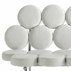 Canapea modernă din piele cu structură din oțel de lux Made in Italy - Arthur Viadurini