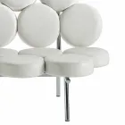 Canapea modernă din piele cu structură din oțel de lux Made in Italy - Arthur Viadurini