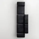 Saphir - Canapea modulară modernă cu bază din sticlă, fabricată în Italia Viadurini