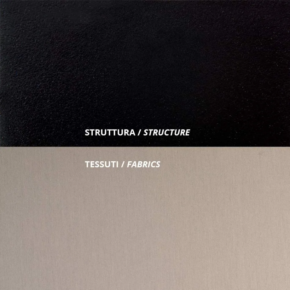 Canapea de exterior din otel diverse dimensiuni si perne Made in Italy - Arwen Viadurini