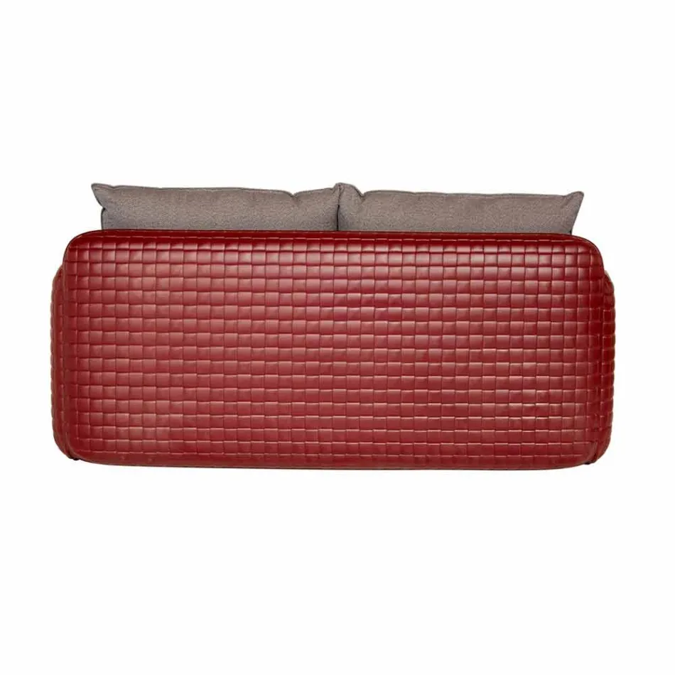 Canapea exterioară 2 locuri din material sau piele - Mara by Slide Viadurini