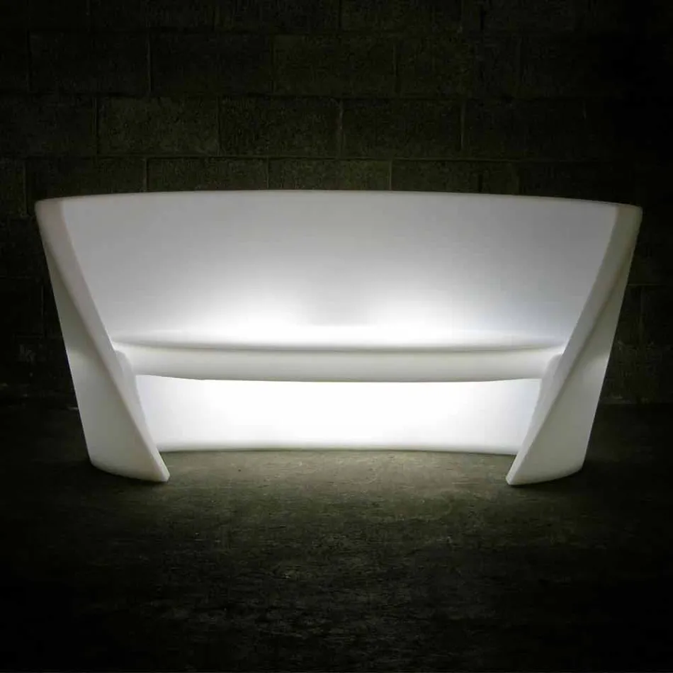 Slide Rap design canapea interioară din polietilenă fabricată în Italia Viadurini