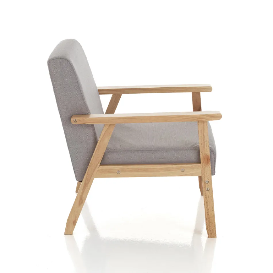 Canapea Din lemn masiv de pin - Xenon Viadurini