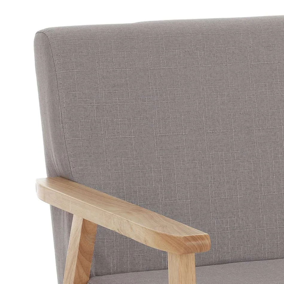 Canapea Din lemn masiv de pin - Xenon Viadurini