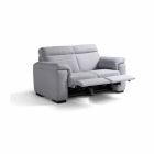 Canapea electrică relaxată cu 2 locuri, 2 scaune electrice Lilia, fabricate în Italia Viadurini