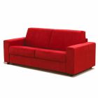 Canapea cu trei locuri de design modern din piele ecologică / țesătură fabricată în Italia Mora Viadurini