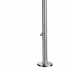 Duș exterior din oțel inoxidabil cromat cu mașină de spălat picioare Fabricat în Italia - Modeo Viadurini