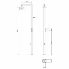 Duș exterior din oțel inoxidabil cromat cu mașină de spălat picioare Fabricat în Italia - Modeo Viadurini