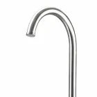 Duș de grădină din oțel inoxidabil cromat cu spălare pentru picioare Fabricat în Italia - Marlen Viadurini