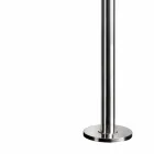 Duș de grădină din oțel inoxidabil cu cap de duș rotund Fabricat în Italia - Norton Viadurini