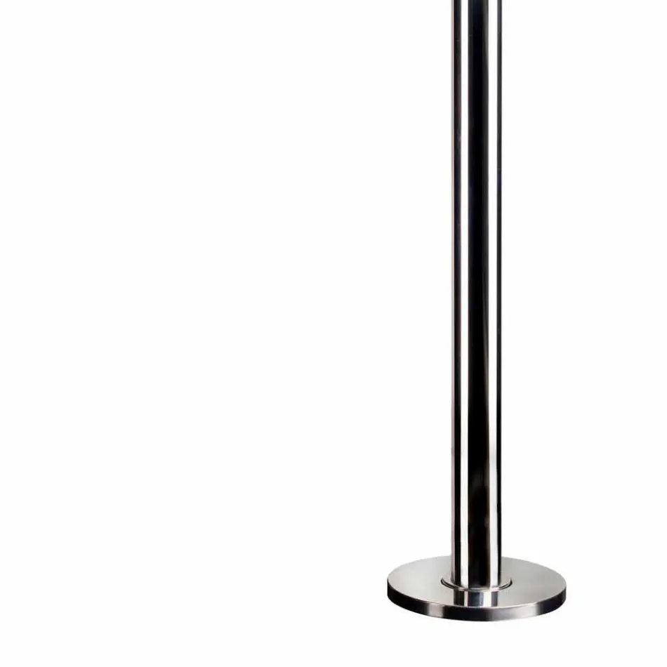 Duș exterior din oțel cu mixer și cap de duș rotund Fabricat în Itay - Yuki Viadurini