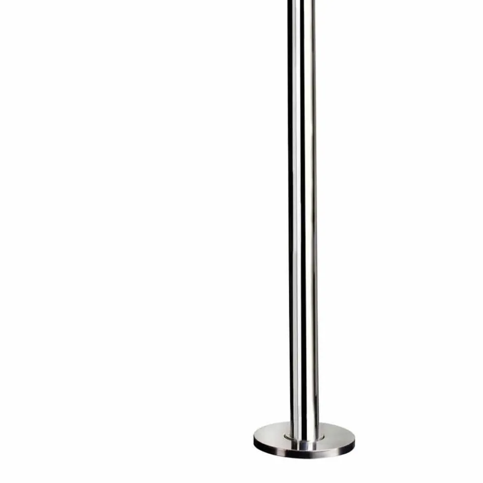 Duș de exterior din oțel inoxidabil cromat cu mixer Made in Italy - Modeo Viadurini