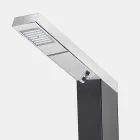 Duș de grădină solar din oțel cu jet de cascadă Fabricat în Italia - Werner Viadurini