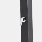 Duș de grădină solar din oțel cu jet de cascadă Fabricat în Italia - Werner Viadurini