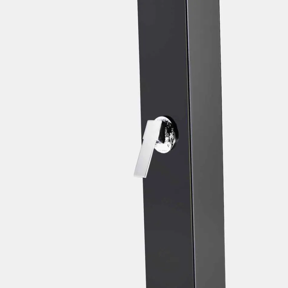 Duș de grădină solar din oțel cu jet de cascadă Fabricat în Italia - Werner Viadurini