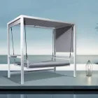 Leagăn de grădină suspendat din aluminiu vopsit - Broccard Viadurini