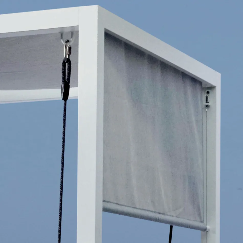 Leagăn de grădină suspendat din aluminiu vopsit - Broccard Viadurini