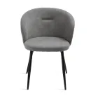Două scaune din metal vopsit și material textil tapițat în diverse culori - Atria Viadurini