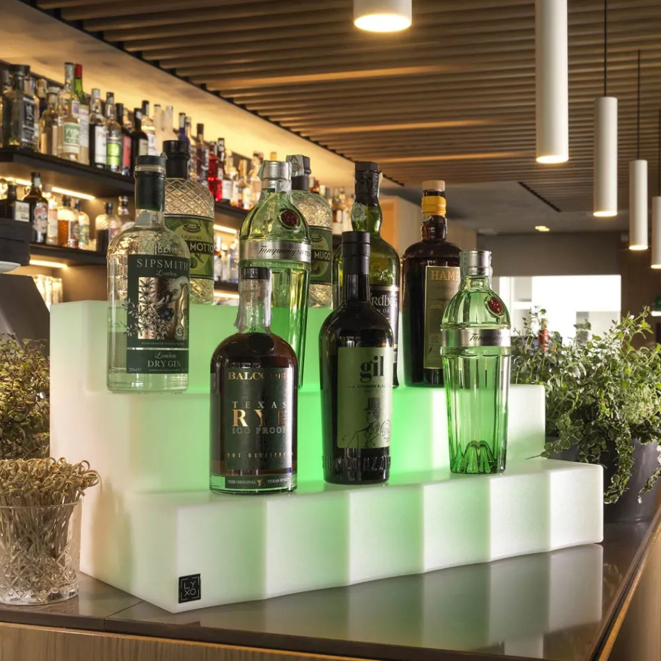 Expozant de sticle cu trei trepte Made in Italy - Capo Viadurini