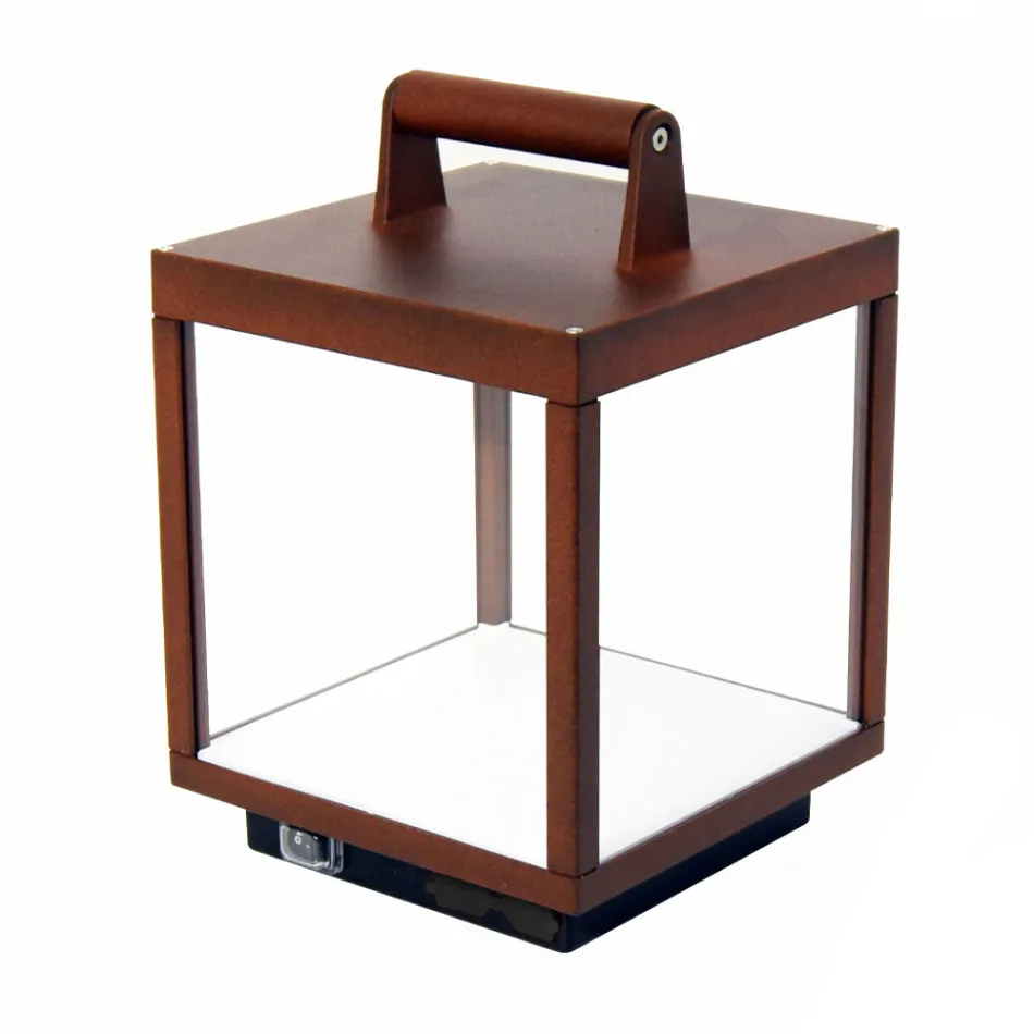 Spot LED decorativ de exterior din Aluminiu Alb sau Corten - Bettina Viadurini