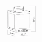 Spot LED decorativ de exterior din Aluminiu Alb sau Corten - Bettina Viadurini