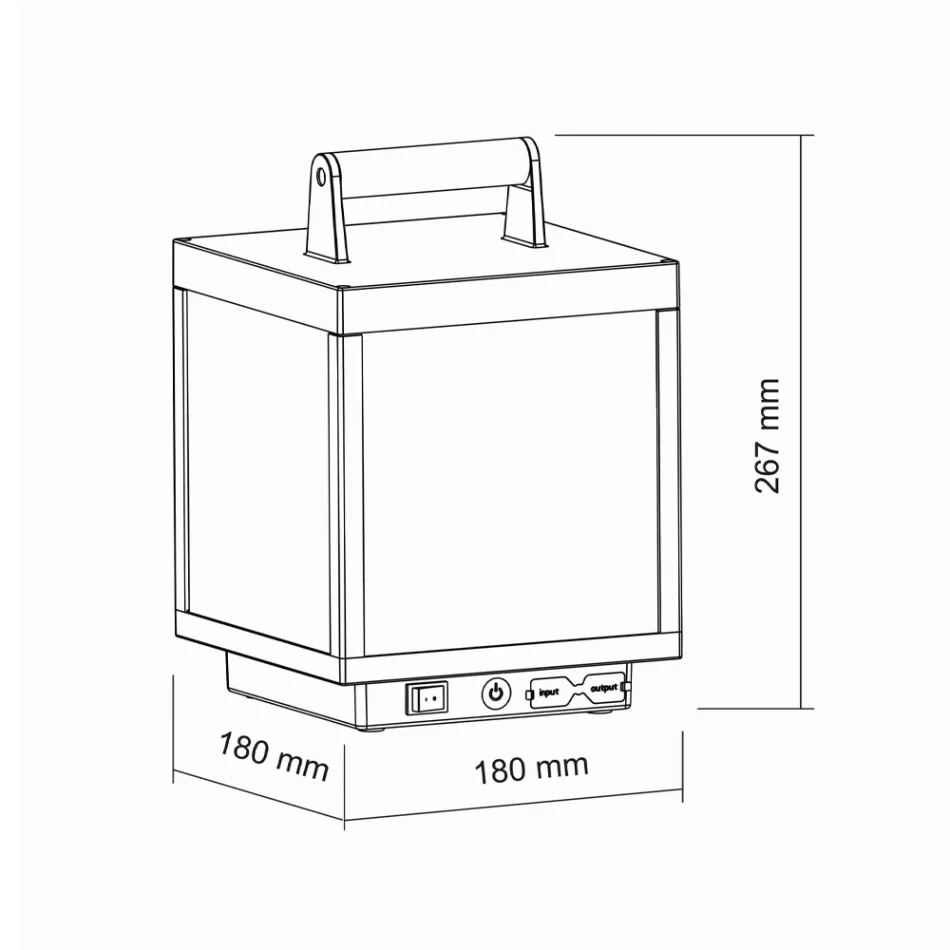 Spot LED decorativ de exterior din Aluminiu Alb sau Corten - Bettina Viadurini