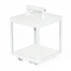 Spot LED decorativ de exterior din Aluminiu Alb sau Corten - Bettina Viadurini