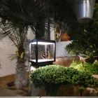 Spot cu LED solar portabil din aluminiu alb, negru sau corten - Bettina Viadurini