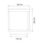 Spot LED solar portabil din aluminiu alb, negru sau corten - Bettina Viadurini