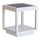 Spot LED solar portabil din aluminiu alb, negru sau corten - Bettina Viadurini