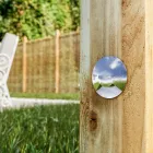 Spot LED rotund 2W pentru exterior din otel inoxidabil, 4 bucati - Mayor Viadurini