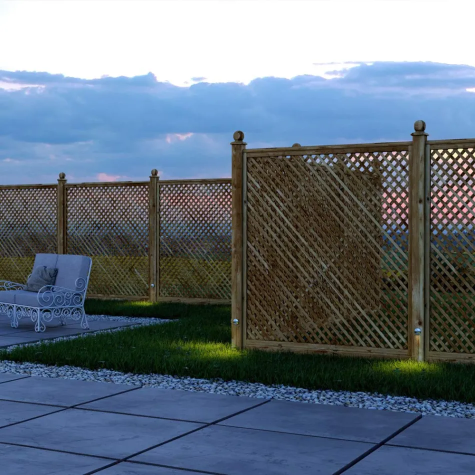 Spot LED rotund 2W pentru exterior din otel inoxidabil, 4 bucati - Mayor Viadurini