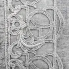 Italian Luxury Sinergia Dantela Gri Lenjerie Pat Fata de Perna - Stego Viadurini