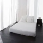 Față de pernă din cretă sau retro ușoară cu legături cu design pătrat - Prisco Viadurini