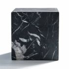 Hârtie modernă cub de hârtie din marmură neagră satinată Marfă fabricată în Italia - Qubino Viadurini