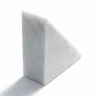 Bookenda modernă din marmură albă de Carrara realizată în Italia - Tria Viadurini